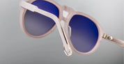 Ottica Mondello Roma - Jacques Marie Mage - JMMVK-11X - VALKYRIE - MARSHMALLOW - Acetate - shape Aviator - pink - EYEWEAR - SUNGLASSES - Unisex,Uomo,Donna,Women,Men - lens Grey - Made In Japan