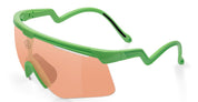 Ottica Mondello Roma - Alba Optics - 8050054517773 - DELTA - PISTACHIO / VZUM SALMON - Tr90 - shape Mask - green - EYEWEAR - SUNGLASSES - Unisex,Uomo,Donna,Women,Men - lens Pink - Made In Italy
