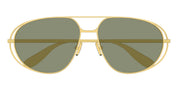 Ottica Mondello Roma - Bottega Veneta - BV1344S-001 - BV1344S-001 - GOLD - Metal - shape Aviator - Gold - EYEWEAR - SUNGLASSES - Donna,Women - lens Green - Made In Japan