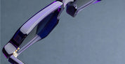 Ottica Mondello Roma - Cutler and Gross - CGSN-GR02-48-A4 - GR02 - INK COLOR STUDIO - Acetate - shape Rectangular - blue - EYEWEAR - SUNGLASSES - Unisex,Uomo,Donna,Women,Men - lens Gradient grey - Made In Italy