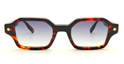 Ottica Mondello Roma - John Dalia - P09-C142 - PROJECT 09 - C142 Classic Havana / Yellow Gold - Acetate - shape Squared - havana, gold - EYEWEAR - SUNGLASSES - Unisex,Uomo,Donna,Women,Men - lens Gradient blue - Made In France
