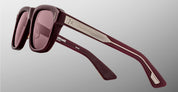 Ottica Mondello Roma - Jacques Marie Mage - JMMYV-R12 - EPOXY II: YVES - CASSIS - Acetate - shape Squared - burgundy - EYEWEAR - SUNGLASSES - Unisex,Uomo,Donna,Women,Men - lens burgundy - Made In Japan