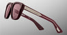 Ottica Mondello Roma - Jacques Marie Mage - JMMYV-R12 - EPOXY II: YVES - CASSIS - Acetate - shape Squared - burgundy - EYEWEAR - SUNGLASSES - Unisex,Uomo,Donna,Women,Men - lens burgundy - Made In Japan