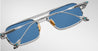 Ottica Mondello Roma - Jacques Marie Mage - JMMDVR-41 - LAST FRONTIER VI - DEAVER - SILVER - Titanium - shape Rectangular - Silver - EYEWEAR - SUNGLASSES - Uomo,Men - lens Blue - Made In Japan