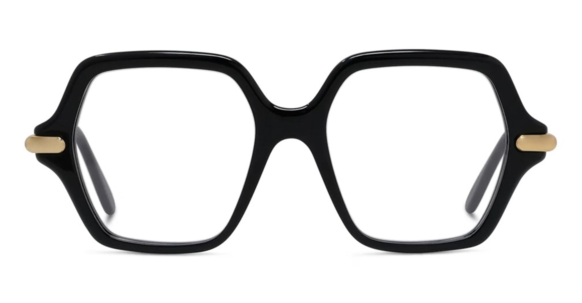 Ottica Mondello Roma - Loewe - LW50117I50001 - SLIM BLACK GEOMETRIC EYEGLASSES - Acetate, metal - shape Geometric - Black - EYEWEAR - EYEGLASSES - Donna,Women - lens Clear - Made In Italy