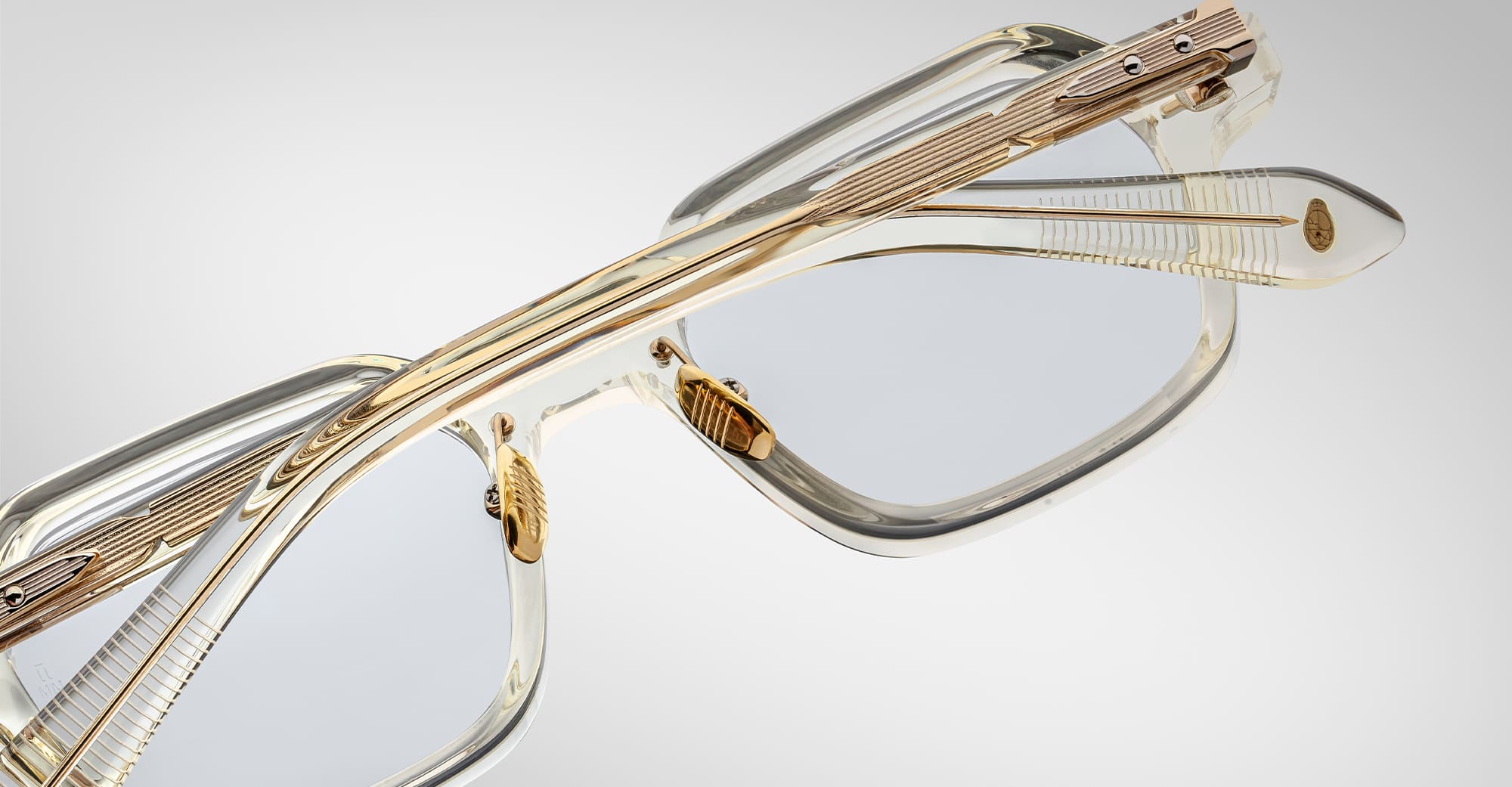 Ottica Mondello Roma - Jacques Marie Mage - JMMHOLRX-14Q - HOLDEN - BRUT RX - Acetate - shape Hexagonal - transparent beige - EYEWEAR - EYEGLASSES - Unisex,Uomo,Donna,Women,Men - lens Clear - Made In Japan