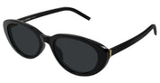 Ottica Mondello Roma - Saint Laurent - SL M154-001 - SL M154-001 - BLACK - Acetate - shape Oval - Black - EYEWEAR - SUNGLASSES - Donna,Women - lens Grey - Made In Italy
