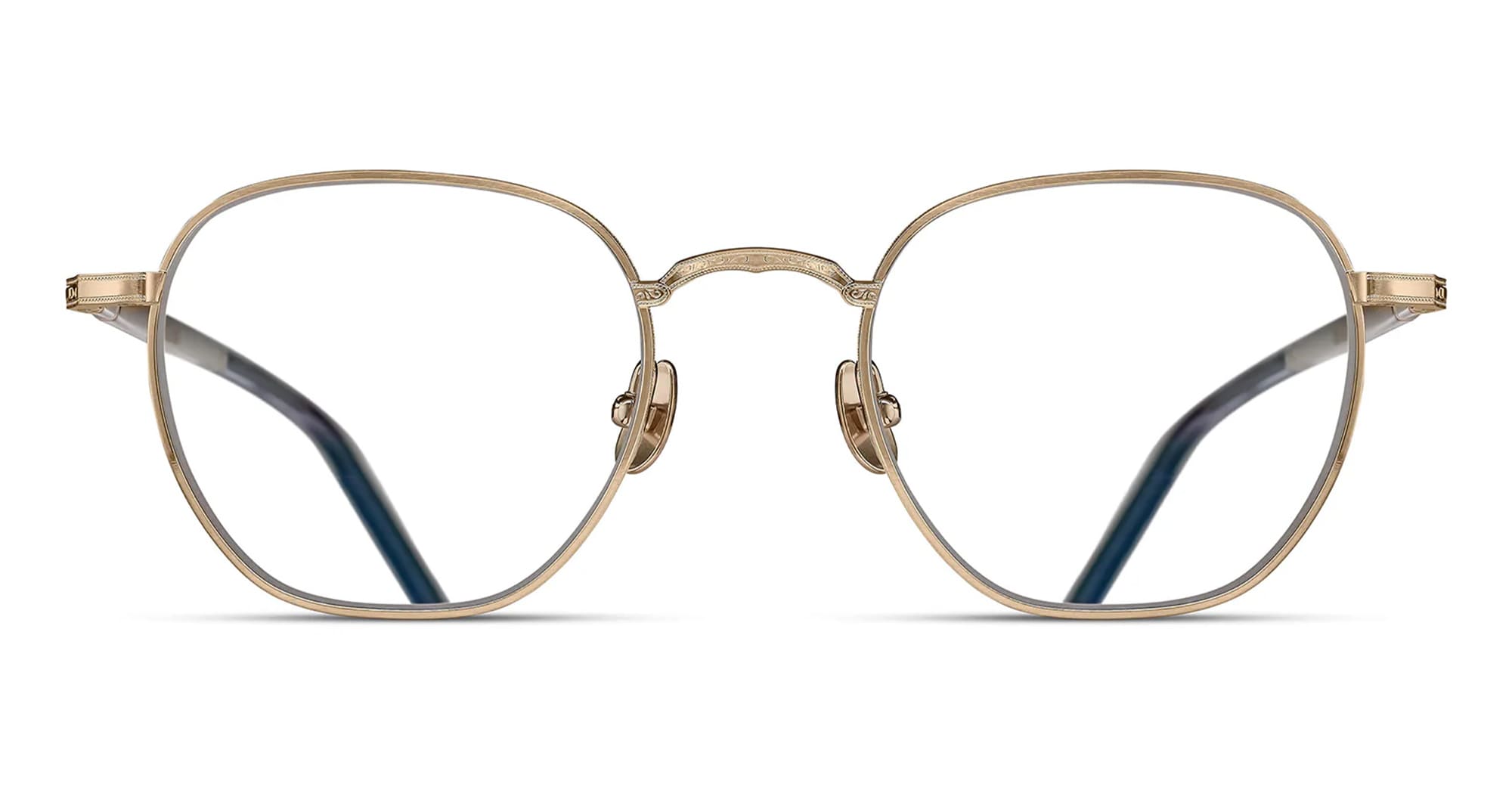 Ottica Mondello Roma - Matsuda - M3161.RX.BG.48 - M3161 - BRUSHED GOLD RX - Titanium - shape Squared - Gold - EYEWEAR - EYEGLASSES - Unisex,Uomo,Donna,Women,Men - lens Clear - Made In Japan