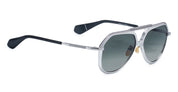 Ottica Mondello Roma - Jacques Marie Mage - JMMFW-S2 - MAXIME - HARLEM - Acetate, titanium - shape Aviator - silver, black - EYEWEAR - SUNGLASSES - Unisex,Uomo,Donna,Women,Men - lens Gradient green - Made In Japan