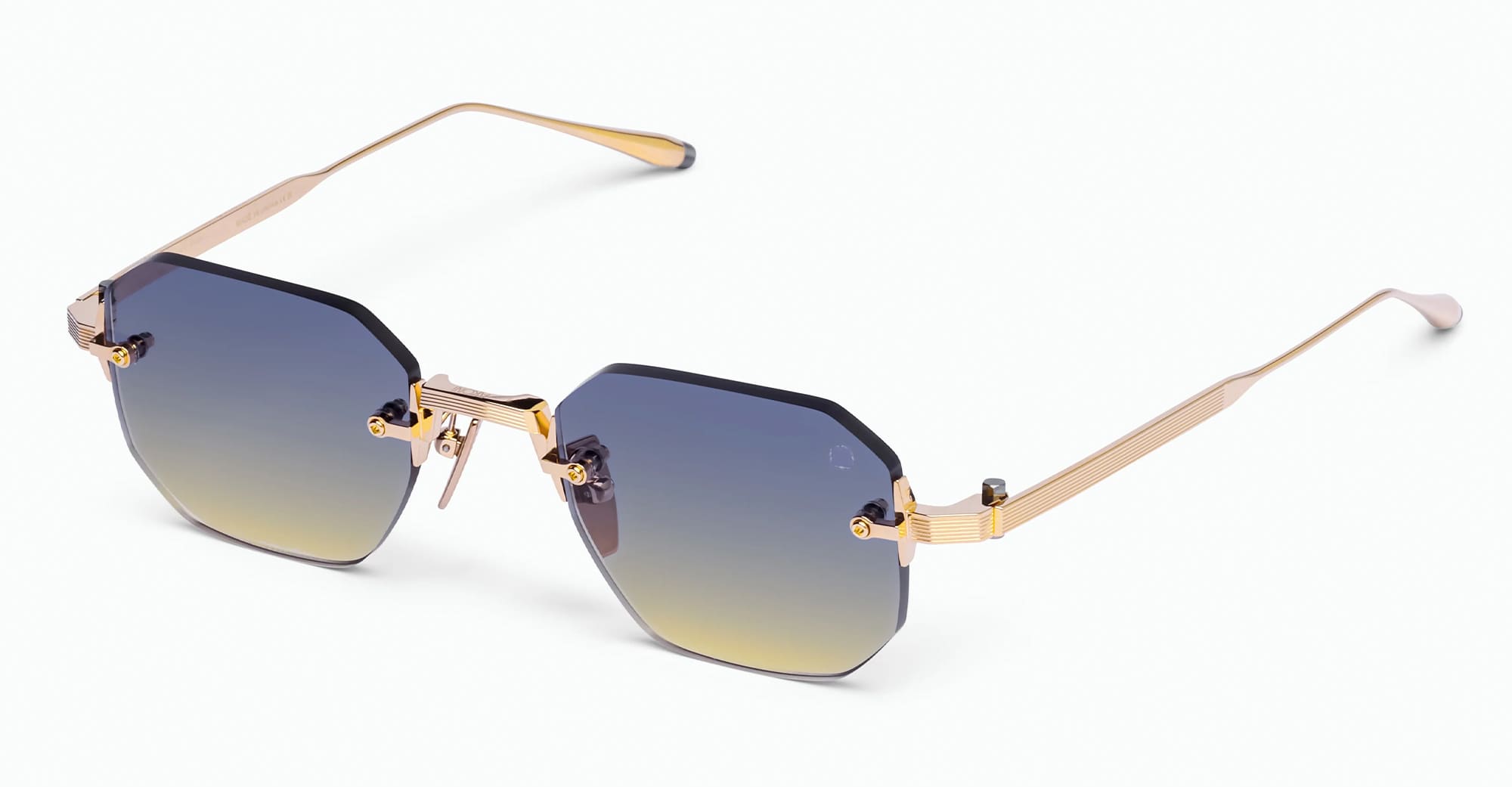 Ottica Mondello Roma - Akoni - AKS-308E-47 - JUNO-ONE - 12K GOLD / BLACK PALLADIUM - Titanium - shape  - gold, black - EYEWEAR - SUNGLASSES - Unisex,Uomo,Donna,Women,Men - lens  - Made In Japan