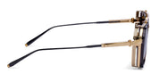 Ottica Mondello Roma - Akoni - AKS-510E-58 - TIROS - BRUSHED 12K GOLD / CRYSTAL BLACK - titanium, acetate - shape  - gold, black - EYEWEAR - SUNGLASSES - Uomo,Men - lens  - Made In Japan