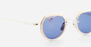 Ottica Mondello Roma - Sato - Belel-II-P-RG-1 - BELEL II - Platinum / Rose Gold - Titanium - shape Round - silver, gold - EYEWEAR - SUNGLASSES - Unisex,Uomo,Donna,Women,Men - lens Blue - Made In Japan
