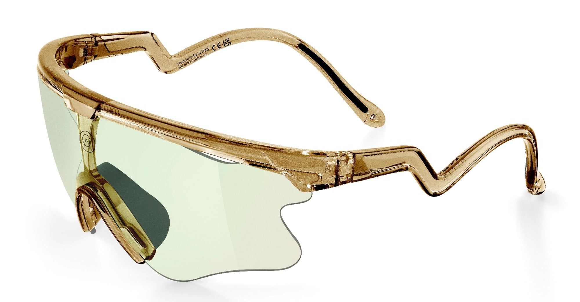 Ottica Mondello Roma - Alba Optics - 8050054517667 - DELTA LEI - SMOKE GLOSSY / VZUM F-LENS BTL - Tr90 - shape Mask - brown - EYEWEAR - SUNGLASSES - Unisex,Uomo,Donna,Women,Men - lens blue green - Made In Italy