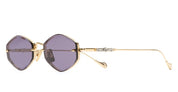 Ottica Mondello Roma - Cutler and Gross - GFSN-030-53-02 - THE GREAT FROG - CAROL - GOLD / SILVER - Titanium - shape Diamond - gold, silver - EYEWEAR - SUNGLASSES - Donna,Women - lens violet - Made In Japan
