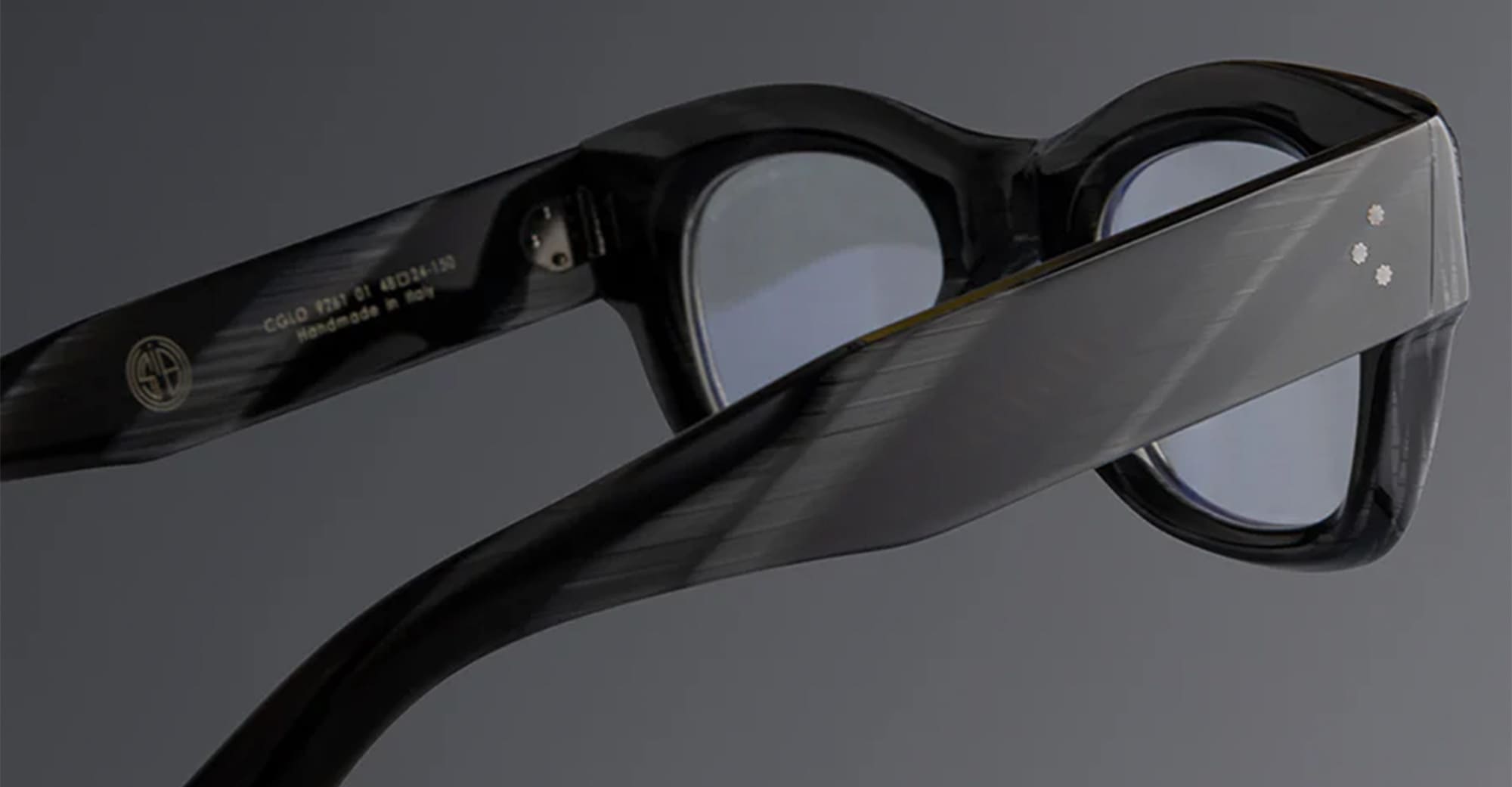 Ottica Mondello Roma - Cutler and Gross - CGLO-9261-48-01 - 9261 - OBSIDIAN RX - Acetate - shape Squared - Black - EYEWEAR - EYEGLASSES - Unisex,Uomo,Donna,Women,Men - lens Clear - Made In Italy