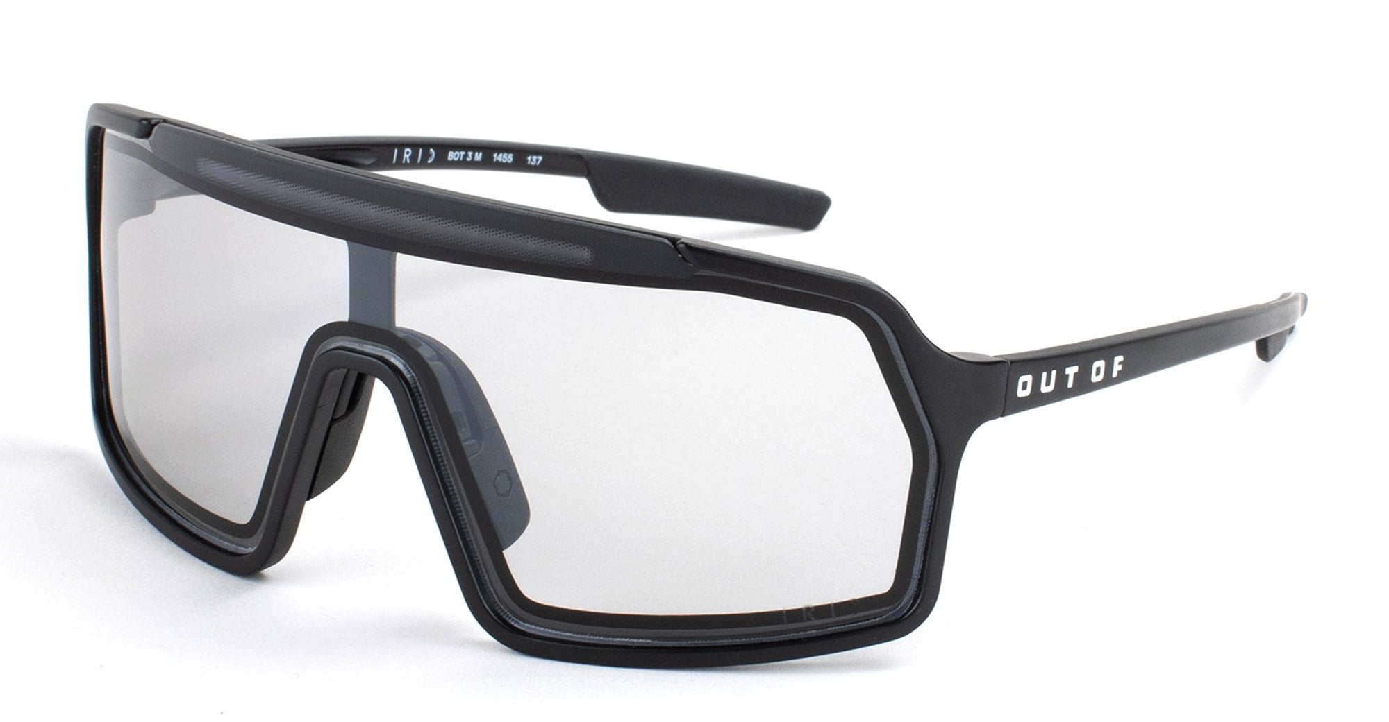 Ottica Mondello Roma - Out Of - XS145585M - Bot 3 - Black / White / IRID clear Medium - Acetate - shape Mask - black, white - EYEWEAR - SUNGLASSES - Unisex,Uomo,Donna,Women,Men - lens Clear - Made In Italy