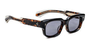 Ottica Mondello Roma - Jacques Marie Mage - JMMRZ-13V - MATTEI - BEAU - Acetate - shape Rectangular - Tortoise - EYEWEAR - SUNGLASSES - Unisex,Uomo,Donna,Women,Men - lens Blue - Made In Japan