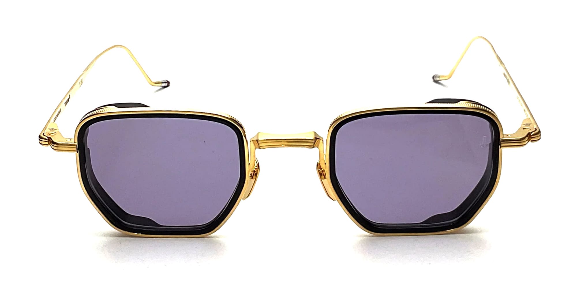 Ottica Mondello Roma - Jacques Marie Mage - JMMTK-40  - ATKINS - GOLD - Titanium - shape Squared - Gold - EYEWEAR - SUNGLASSES - Uomo,Men - lens Grey - Made In Japan