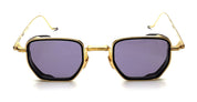 Ottica Mondello Roma - Jacques Marie Mage - JMMTK-40  - ATKINS - GOLD - Titanium - shape Squared - Gold - EYEWEAR - SUNGLASSES - Uomo,Men - lens Grey - Made In Japan