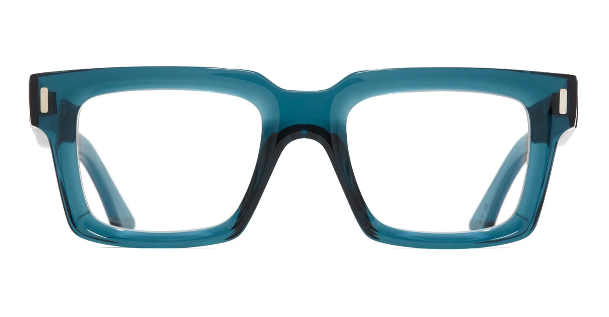 Ottica Mondello Roma - Cutler and Gross - CGOP-1386-52-12 - 1386 - DEEP TEAL RX - Acetate - shape Squared - blue - EYEWEAR - EYEGLASSES - Unisex,Uomo,Donna,Women,Men - lens Clear - Made In Italy