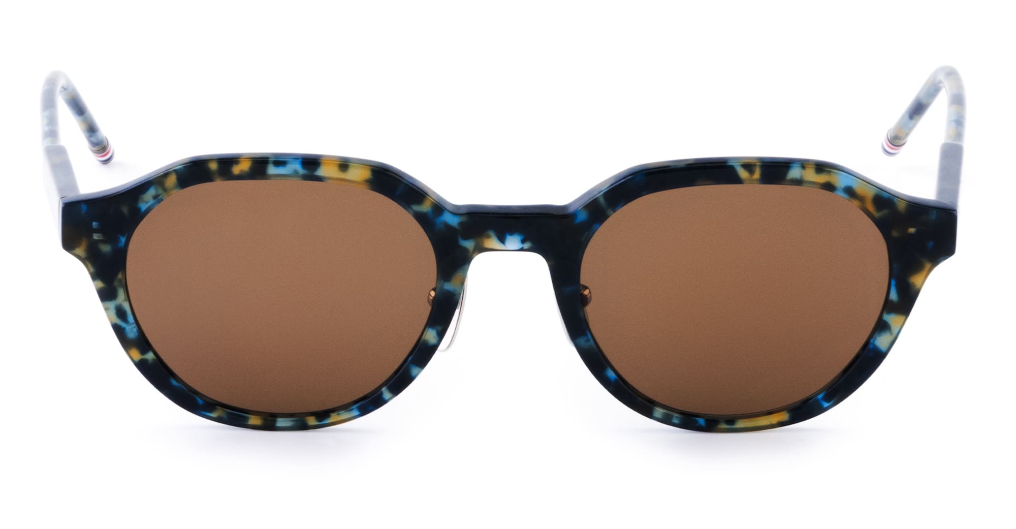 Ottica Mondello Roma - Thom Browne - UES944A-G0002-416-49 - OVAL - NAVY MELANGE - Acetate - shape  - blue - EYEWEAR - SUNGLASSES - Donna,Women - lens  - Made In Japan