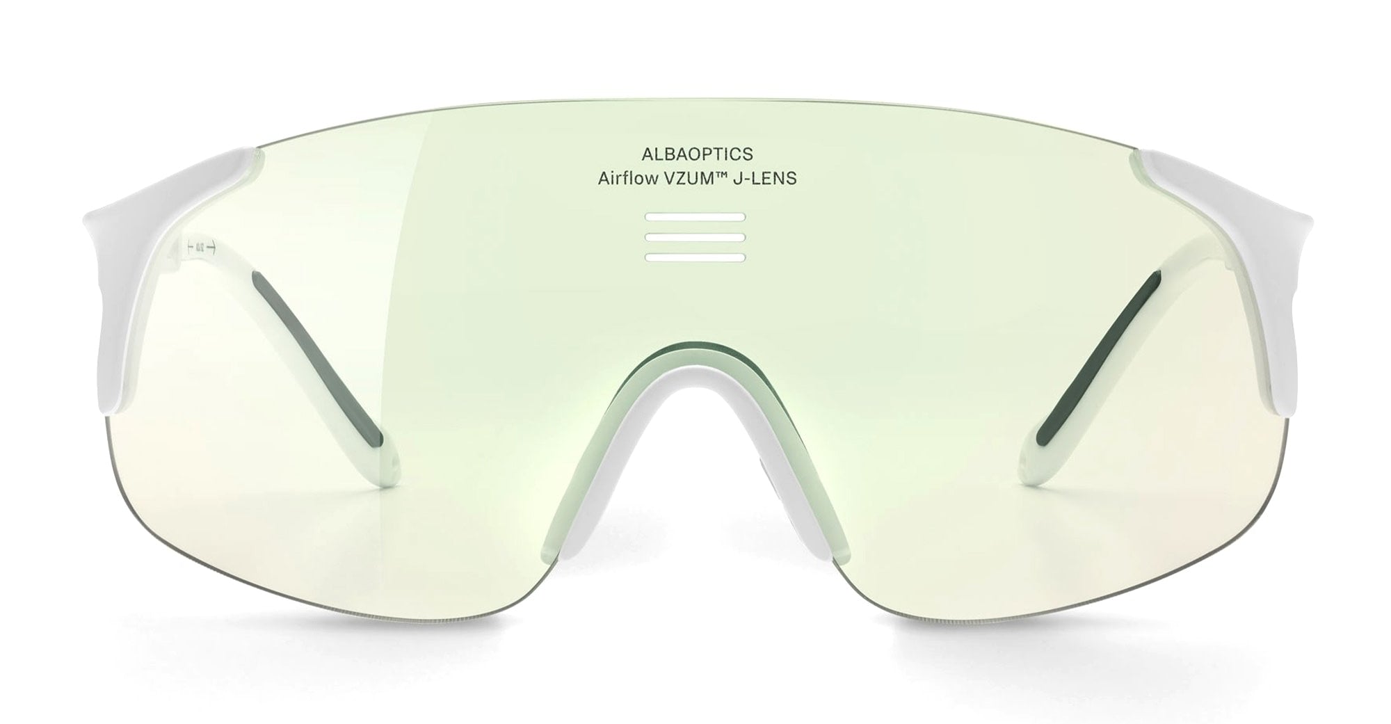  VZUM F-LENS BTL - Tr90 - shape Mask - White - EYEWEAR - SUNGLASSES - Unisex,Uomo,Donna,Women,Men - lens blue green - Made In Italy