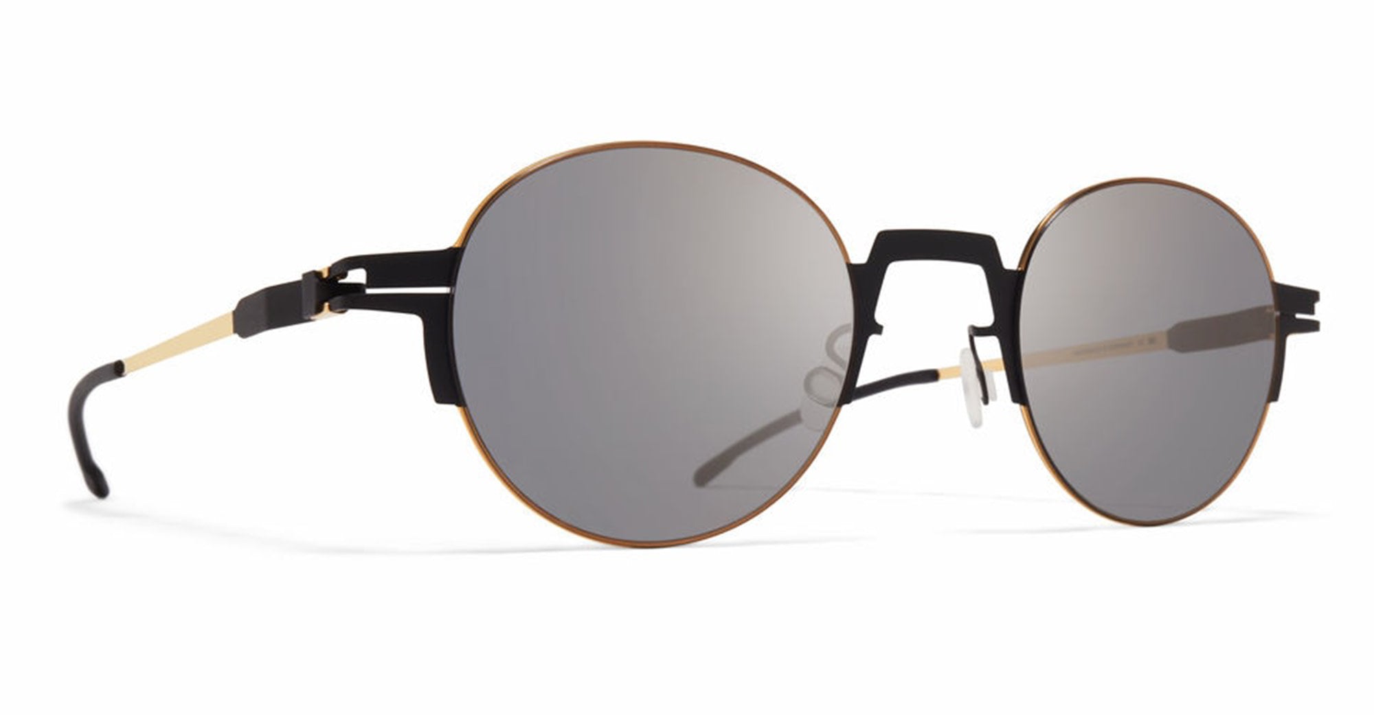 Ottica Mondello Roma - Mykita - 10091622 - STUDIO15.2 Black / Glossy Gold / Light gold Lens - stainless steel - shape  - Black, gold - EYEWEAR - SUNGLASSES - Unisex,Uomo,Donna,Women,Men - lens  - Made In Germany