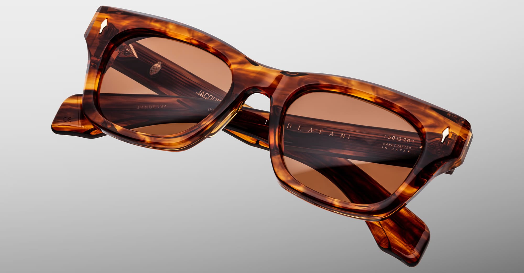 Ottica Mondello Roma - Jacques Marie Mage - JMMDERX-18P - DEALAN - BOURBON - Acetate - shape  - Havana - EYEWEAR - SUNGLASSES - Unisex,Uomo,Donna,Women,Men - lens  - Made In Japan