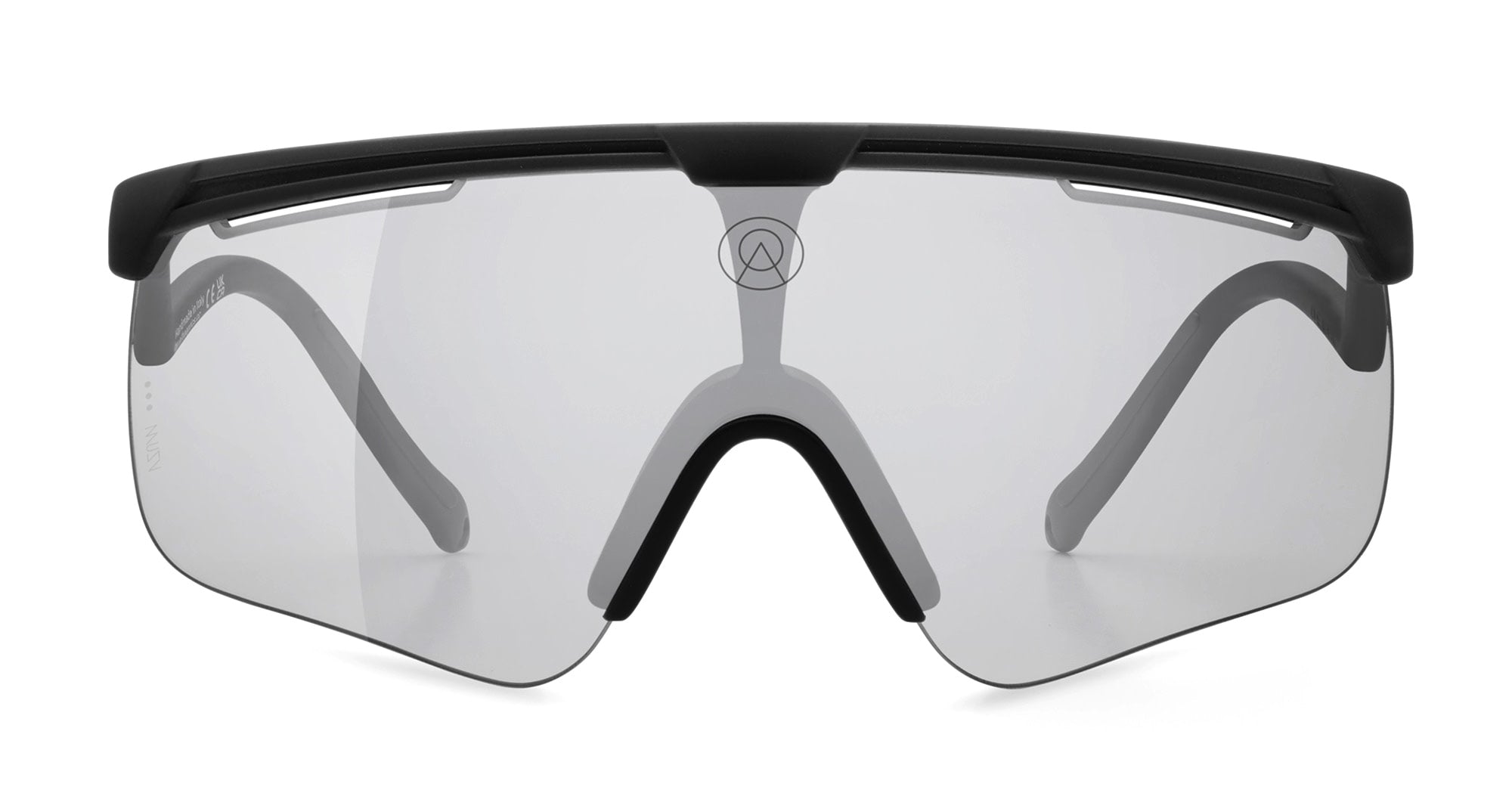  VZUM SUPER ALU - Tr90 - shape Mask - Black - EYEWEAR - SUNGLASSES - Unisex,Uomo,Donna,Women,Men - lens Grey - Made In Italy