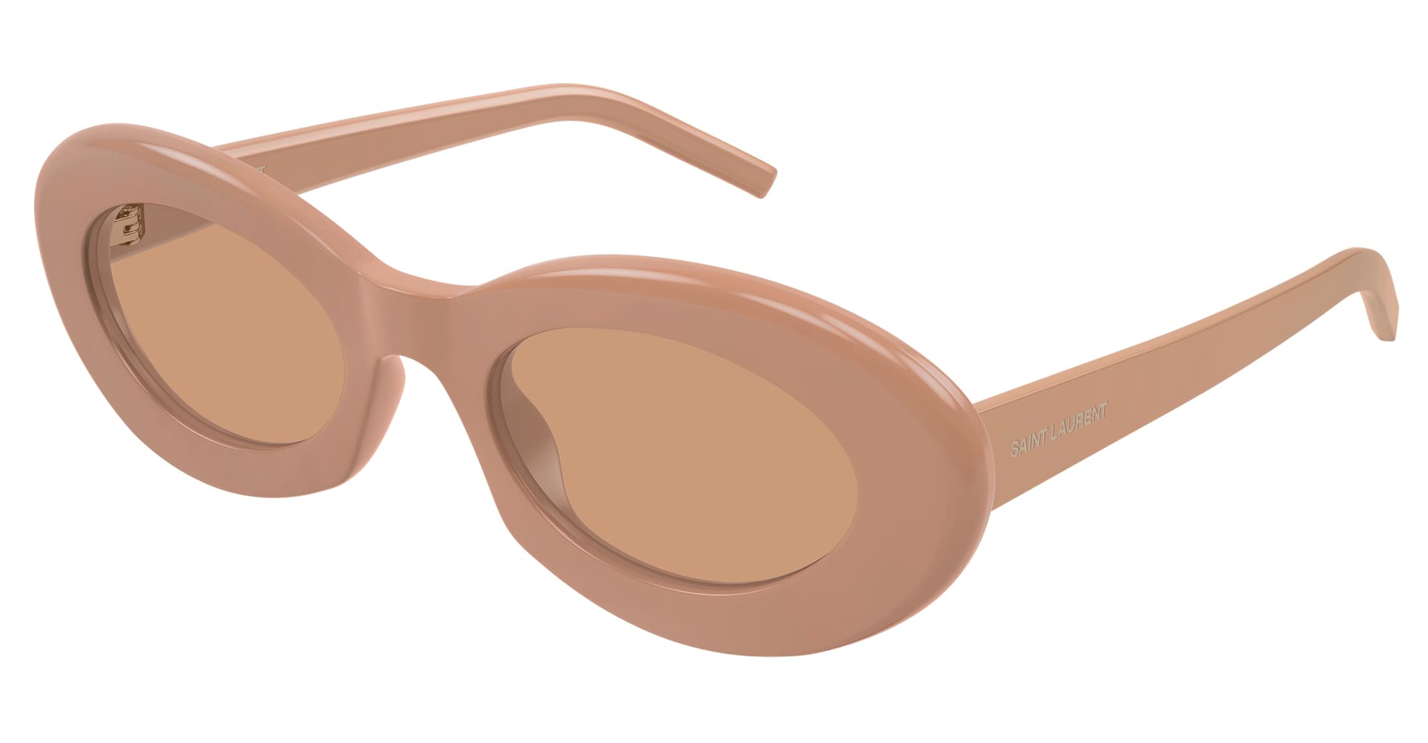Ottica Mondello Roma - Saint Laurent - SL 594-010 - SL 594-010 - NUDE - Acetate - shape Oval - brown - EYEWEAR - SUNGLASSES - Donna,Women - lens Brown - Made In Italy