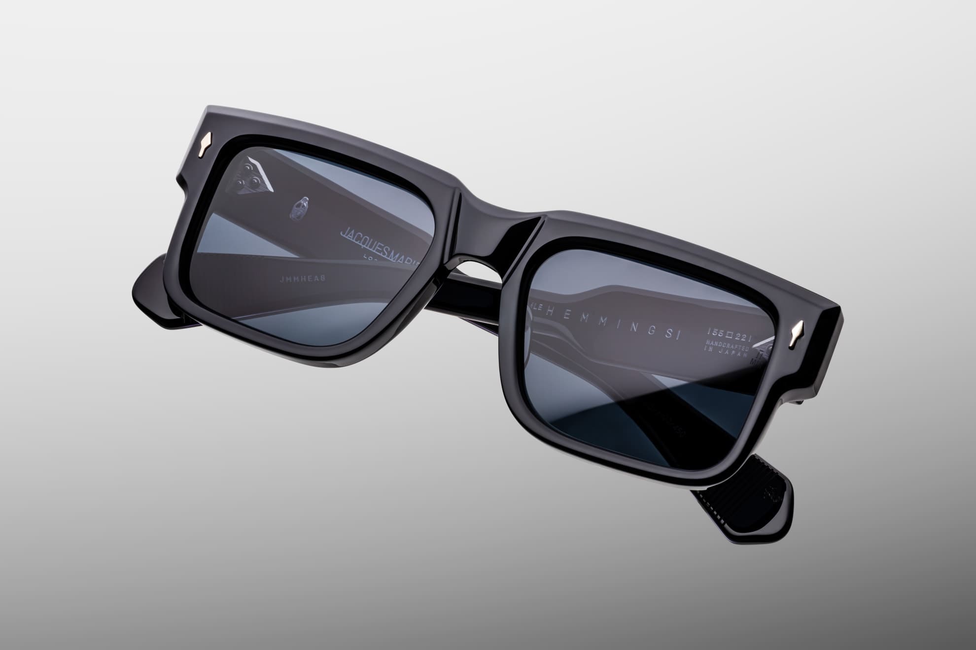 Ottica Mondello Roma - Jacques Marie Mage - JMMHE-A8 - HEMMINGS - LAQUER - Acetate - shape Squared - blue - EYEWEAR - SUNGLASSES - Unisex,Uomo,Donna,Women,Men - lens Blue - Made In Japan