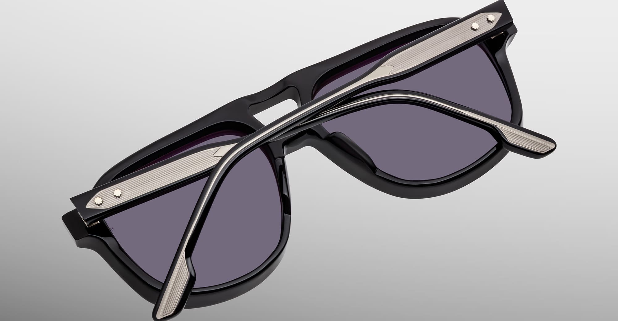 Ottica Mondello Roma - Jacques Marie Mage - JMMON-58 - LEONARD - RAVEN - Acetate - shape Aviator - Black - EYEWEAR - SUNGLASSES - Unisex,Uomo,Donna,Women,Men - lens Gradient grey - Made In Japan