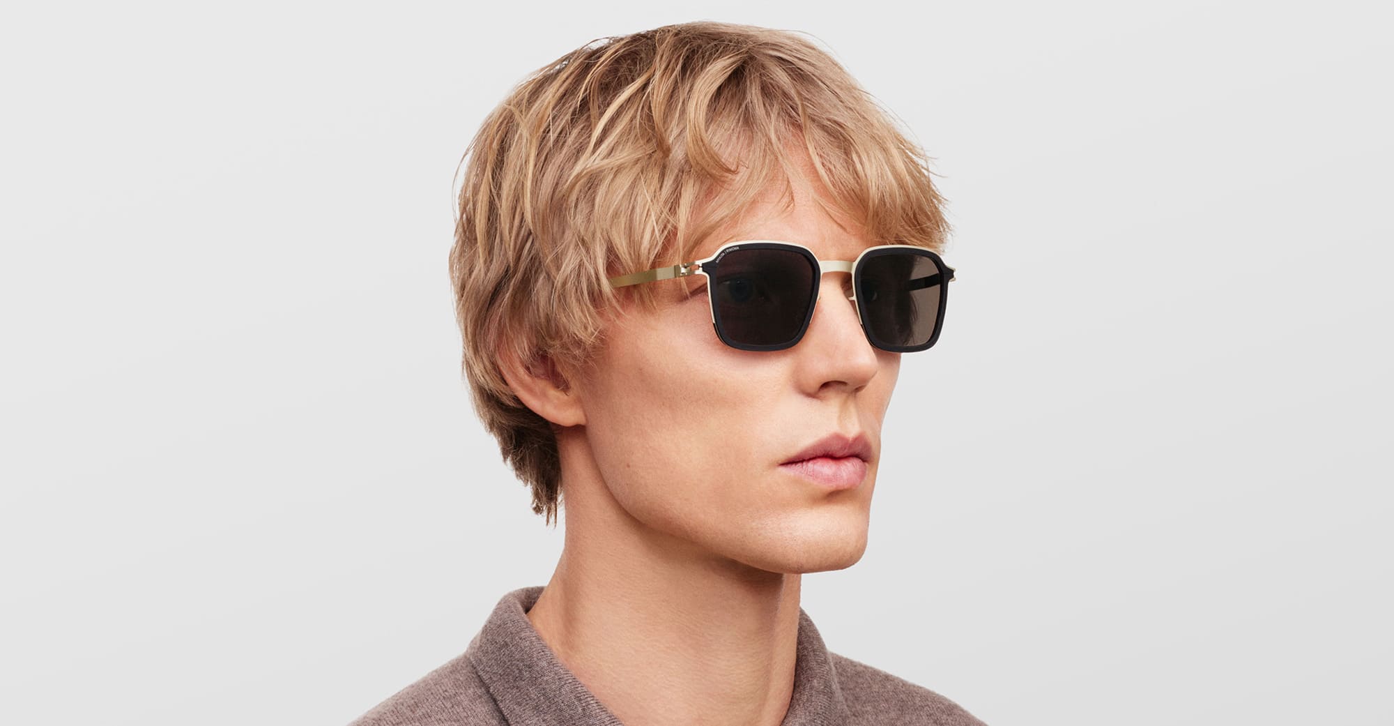 Ottica Mondello Roma - Mykita - 10087673 - MR002 AL3 - Titan / Black / Brown Lens - stainless steel - shape  - titanium, black - EYEWEAR - SUNGLASSES - Unisex,Uomo,Donna,Women,Men - lens  - Made In Germany