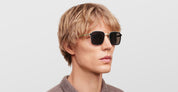 Ottica Mondello Roma - Mykita - 10087673 - MR002 AL3 - Titan / Black / Brown Lens - stainless steel - shape  - titanium, black - EYEWEAR - SUNGLASSES - Unisex,Uomo,Donna,Women,Men - lens  - Made In Germany