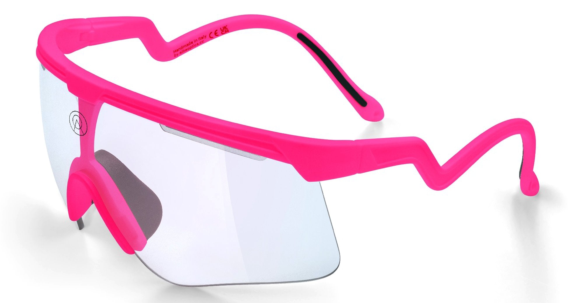 Ottica Mondello Roma - Alba Optics - 8050054518466 - DELTA - FUCHSIA II / VZUM F-LENS FIRE - Tr90 - shape Mask - pink - EYEWEAR - SUNGLASSES - Unisex,Uomo,Donna,Women,Men - lens red - Made In Italy