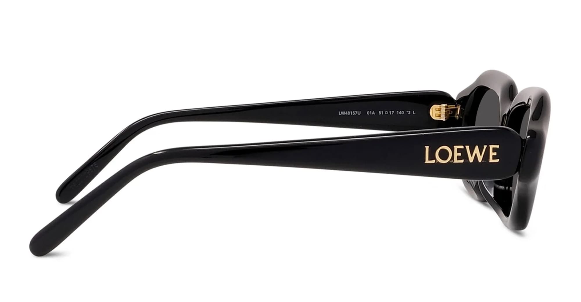 Ottica Mondello Roma - Loewe - LW40157U5101A - LW40157U - BLACK - Acetate - shape Rectangular - Dark Havana - EYEWEAR - SUNGLASSES - Donna,Women - lens Grey - Made In Italy