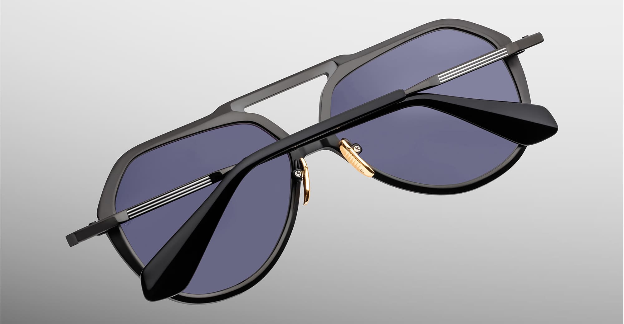 Ottica Mondello Roma - Jacques Marie Mage - JMMFW-G4 - MAXIME - SOHO - Acetate, titanium - shape Navigator - Black - EYEWEAR - SUNGLASSES - Unisex,Uomo,Donna,Women,Men - lens Grey - Made In Japan