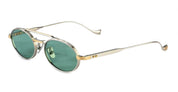 Ottica Mondello Roma - Cutler and Gross - CGST-1427-51-01 - LADBROKE 1427 - SILVER / GOLD - Titanium - shape Oval - silver, gold - EYEWEAR - SUNGLASSES - Unisex,Uomo,Donna,Women,Men - lens Green - Made In Japan