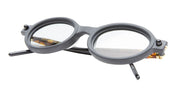 Ottica Mondello Roma - Kuboraum - KRS0P6BMH000002Y - MASK P6 BMH - BLACK MATTE / HAVANA - Acetate - shape Oval - black, havana - EYEWEAR - SUNGLASSES - Unisex,Uomo,Donna,Women,Men - lens Grey - Made In Italy