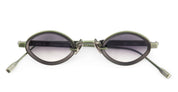 Ottica Mondello Roma - Sato - Talita-MG-B-1 - TALITA - MATT GREEN / MATT BLACK - Acetate, titanium - shape Oval - grey, black - EYEWEAR - SUNGLASSES - Unisex,Uomo,Donna,Women,Men - lens Gradient green - Made In Japan