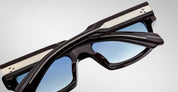 Ottica Mondello Roma - Jacques Marie Mage - JMMRZ-14P - MATTEI - WINE - Acetate - shape Rectangular - purple - EYEWEAR - SUNGLASSES - Unisex,Uomo,Donna,Women,Men - lens Gradient blue - Made In Japan