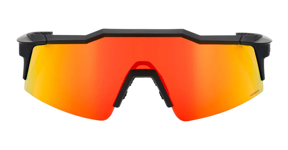 Ottica Mondello Roma - 100% - 61002-412-02 - SPEEDCRAFT SL - Soft Tact Black / HiPER Red Lens - Tr90 - shape Mask - Black - EYEWEAR - SUNGLASSES - Uomo,Men - lens red - Made In Korea