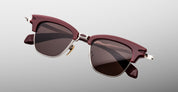 Ottica Mondello Roma - Jacques Marie Mage - JMMTQ-R7 - SARTRE - BORDEAUX EMPIRE - Acetate, titanium - shape Wellington - burgundy - EYEWEAR - SUNGLASSES - Unisex,Uomo,Donna,Women,Men - lens Brown - Made In Japan