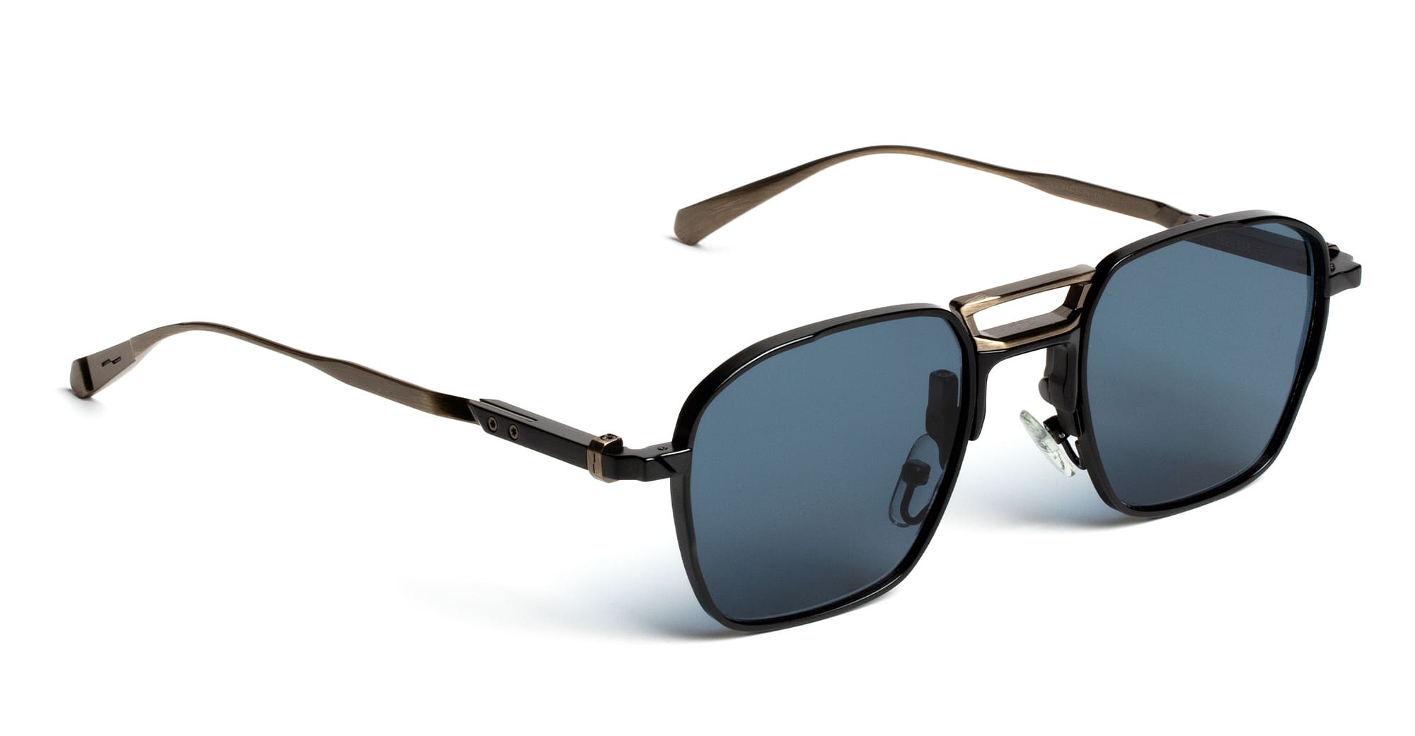 Polar blue Lens - Titanium - shape Squared - grey - EYEWEAR - SUNGLASSES - Uomo,Men - lens Blue - Made In Italy