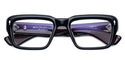 Ottica Mondello Roma - Jacques Marie Mage - JMMWKRX-6P - WALKER - BLOODSTONE RX - Acetate - shape Rectangular - black, burgundy - EYEWEAR - SUNGLASSES - Uomo,Men - lens Clear - Made In Japan
