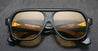 Ottica Mondello Roma - Jacques Marie Mage - JMMWD-17L - LAST FRONTIER VI - WILDHORSE- FALCON - Acetate - shape Navigator - Black - EYEWEAR - SUNGLASSES - Uomo,Men - lens yellow - Made In Japan