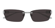 Ottica Mondello Roma - Balenciaga - BB0487S-001 - BB0487S-001 - GUNMETAL / GREY LENS - Metal - shape Cat-eye - Silver - EYEWEAR - SUNGLASSES - Donna,Women - lens Grey - Made In Japan