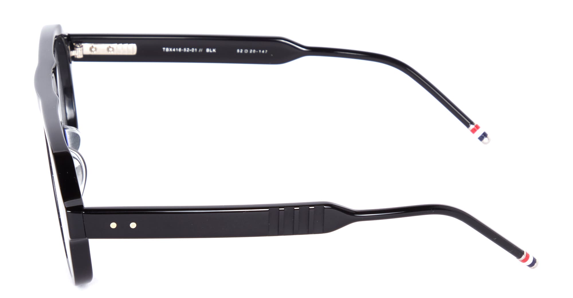 Ottica Mondello Roma - Thom Browne - UEO416A-G0002-001-52 - OVAL - BLACK RX - Acetate - shape Oval - Black - EYEWEAR - EYEGLASSES - Unisex,Uomo,Donna,Women,Men - lens Clear - Made In Japan
