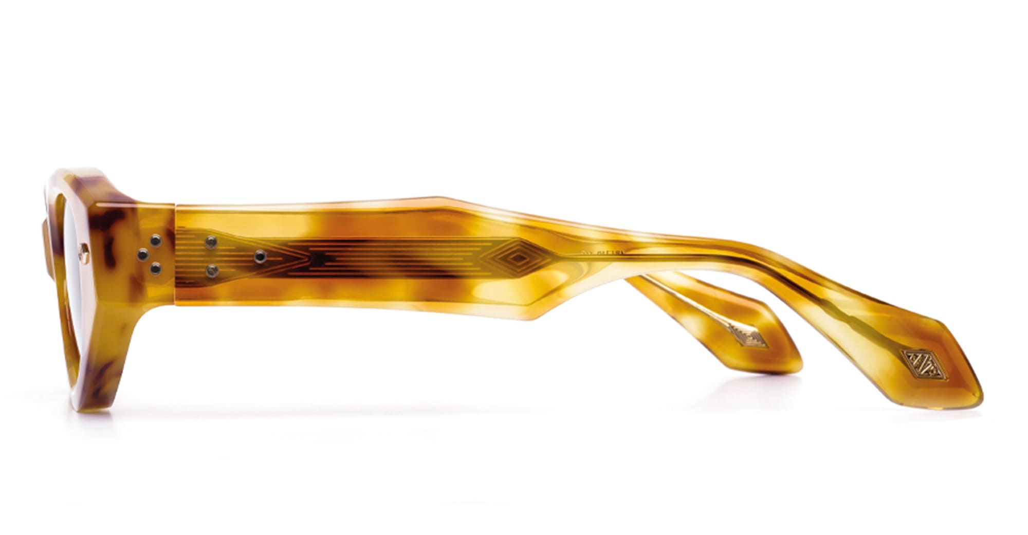 Ottica Mondello Roma - Daizo - A-NC001e-A1-BG01 - ALICE - AMBER / 18k gold - Acetate - shape Cat-eye - brown - EYEWEAR - SUNGLASSES - Unisex,Uomo,Donna,Women,Men - lens Gradient brown - Made In Japan