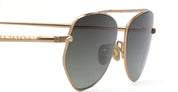 Ottica Mondello Roma - Ahlem - AHL.004038.SUN - Julien - Champagne Brushed / Green Gradient Lens - Metal - shape Pilot - Gold - EYEWEAR - SUNGLASSES - Unisex,Uomo,Donna,Women,Men - lens Gradient green - Made In France